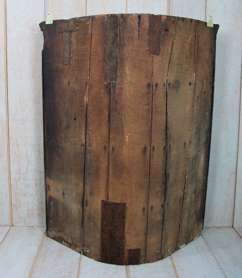 18th Century Oak Barrel Back Corner Cupboard 
